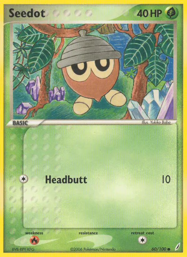 Carta Seedot 60/100 de Crystal Guardians