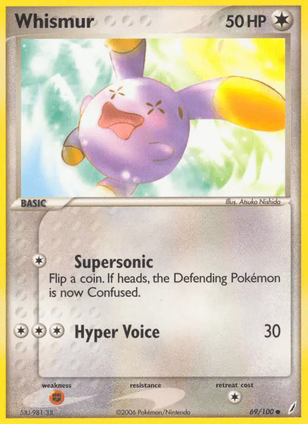 Carta Whismur 69/100 de Crystal Guardians