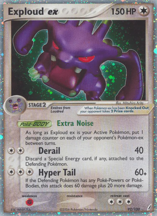 Carta Exploud ex 92/100 de Crystal Guardians