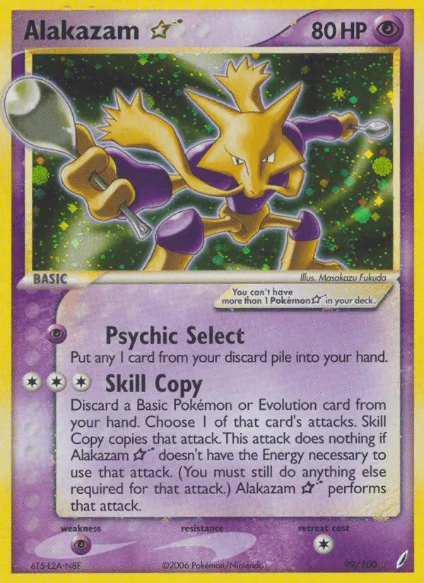 Carta Alakazam ☆ 99/100 de Crystal Guardians