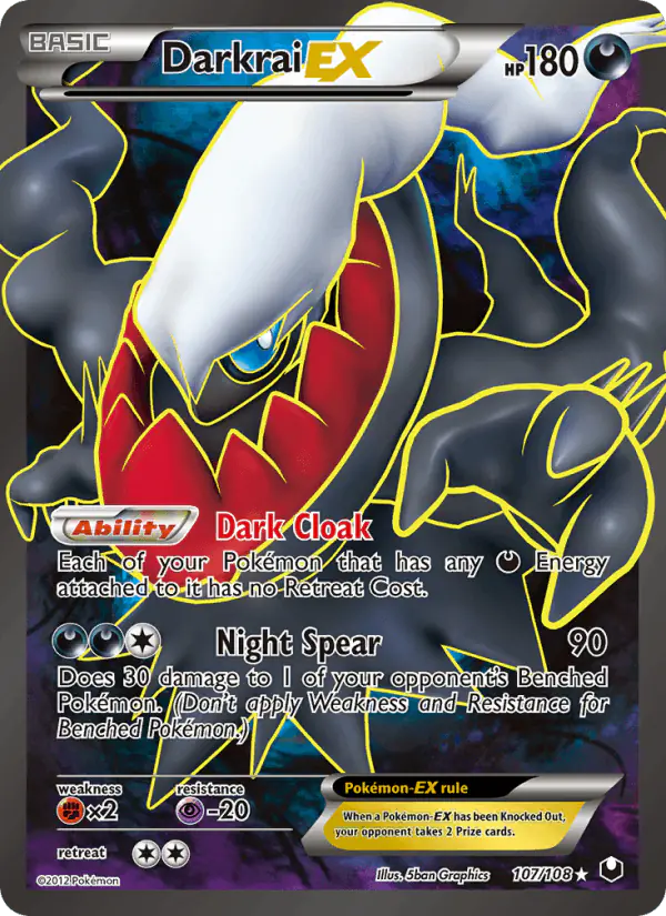 Carta Darkrai-EX 107/108 de Dark Explorers