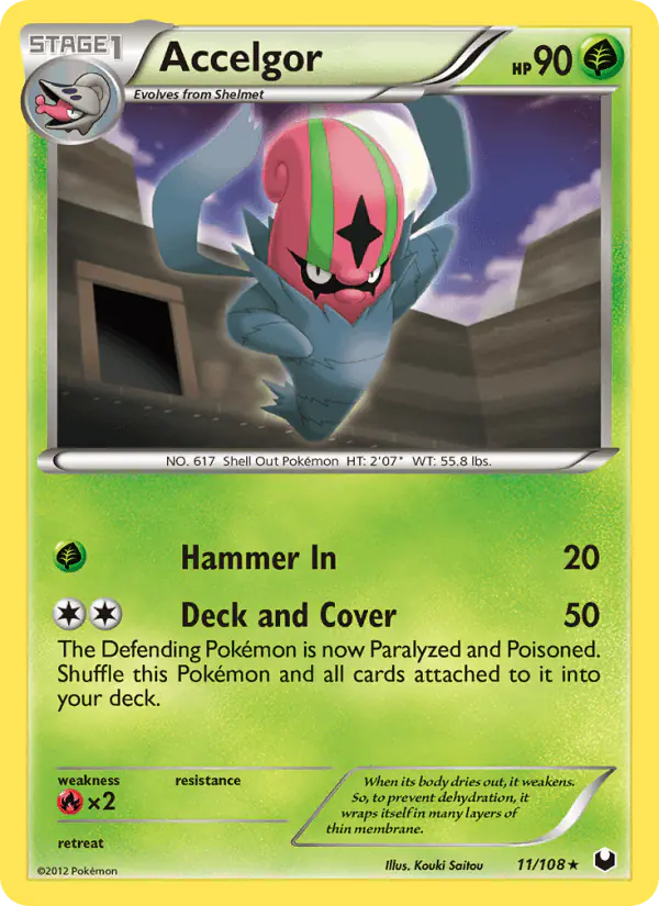 Carta Accelgor 11/108 de Dark Explorers