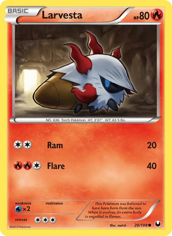 Carta Larvesta 20/108 de Dark Explorers