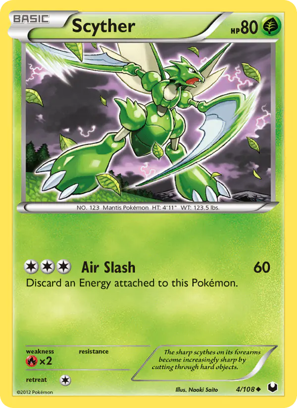 Carta Scyther 4/108 de Dark Explorers