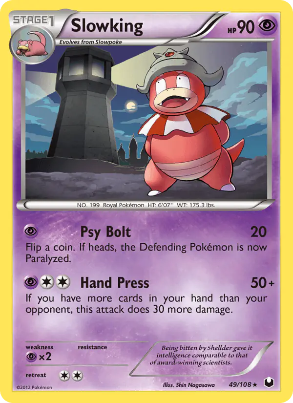 Carta Slowking 49/108 de Dark Explorers