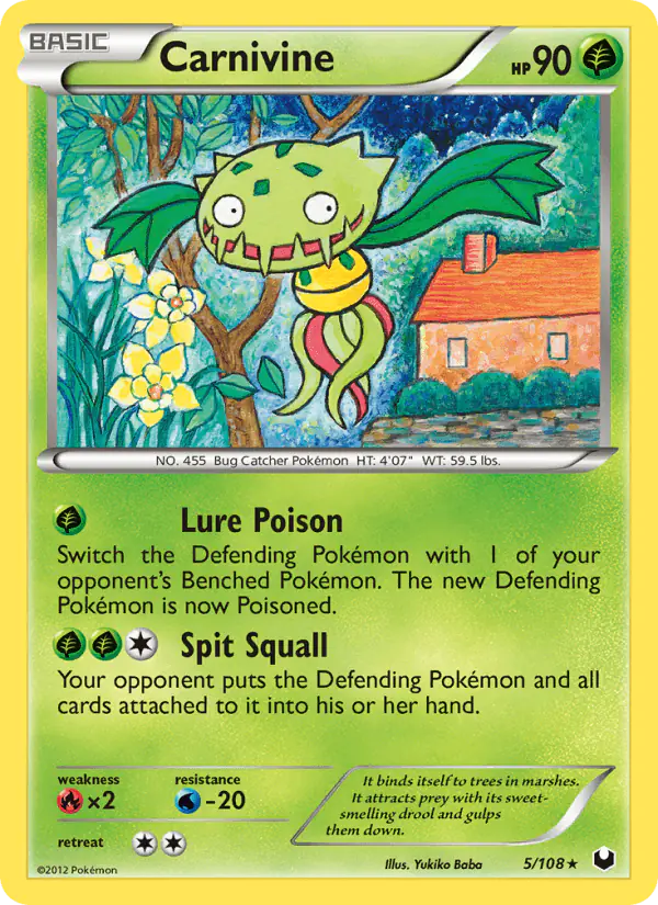 Carta Carnivine 5/108 de Dark Explorers