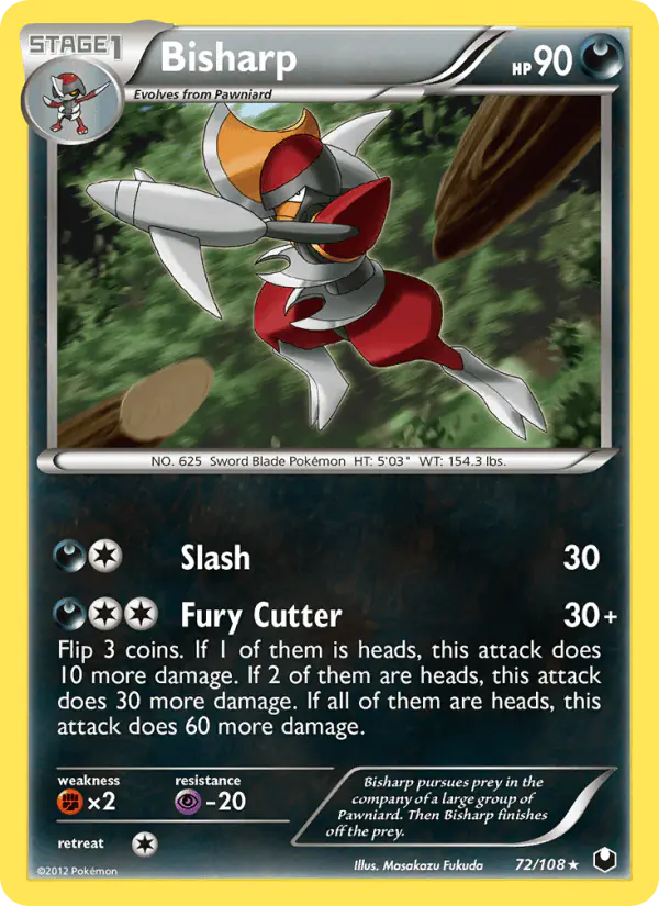 Carta Bisharp 72/108 de Dark Explorers