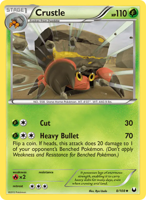 Carta Crustle 8/108 de Dark Explorers