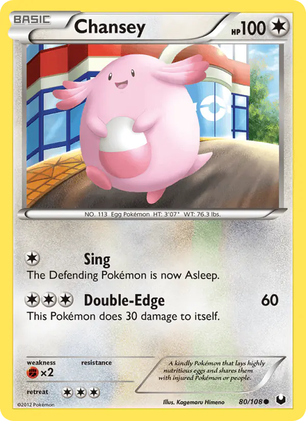 Carta Chansey 80/108 de Dark Explorers