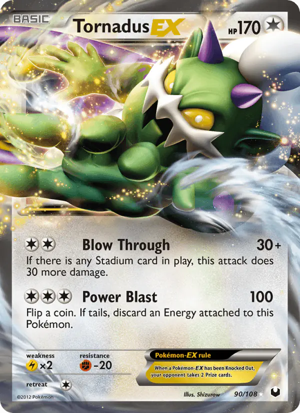 Carta Tornadus-EX 90/108 de Dark Explorers