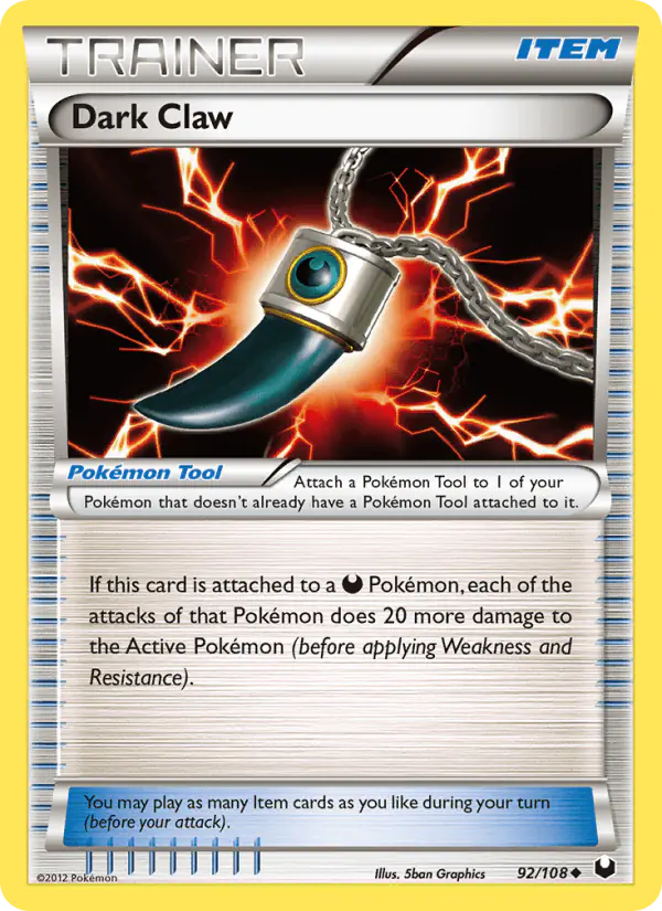 Carta Dark Claw 92/108 de Dark Explorers