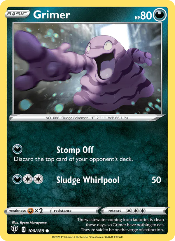 Carta Grimer 100/189 de Darkness Ablaze