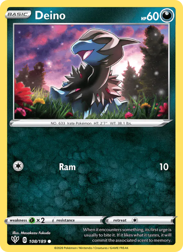 Carta Deino 108/189 de Darkness Ablaze
