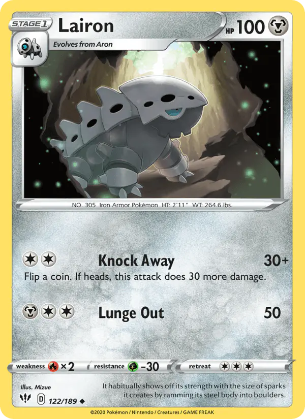 Carta Lairon 122/189 de Darkness Ablaze