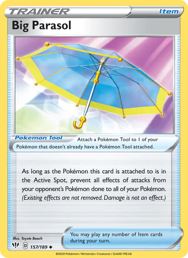 Carta Big Parasol 157/189 de Darkness Ablaze