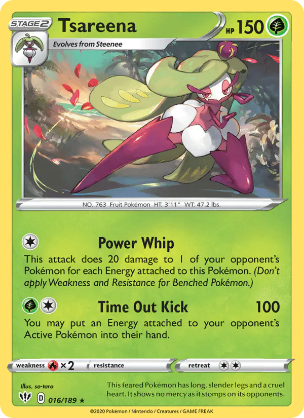 Carta Tsareena 016/189 de Darkness Ablaze