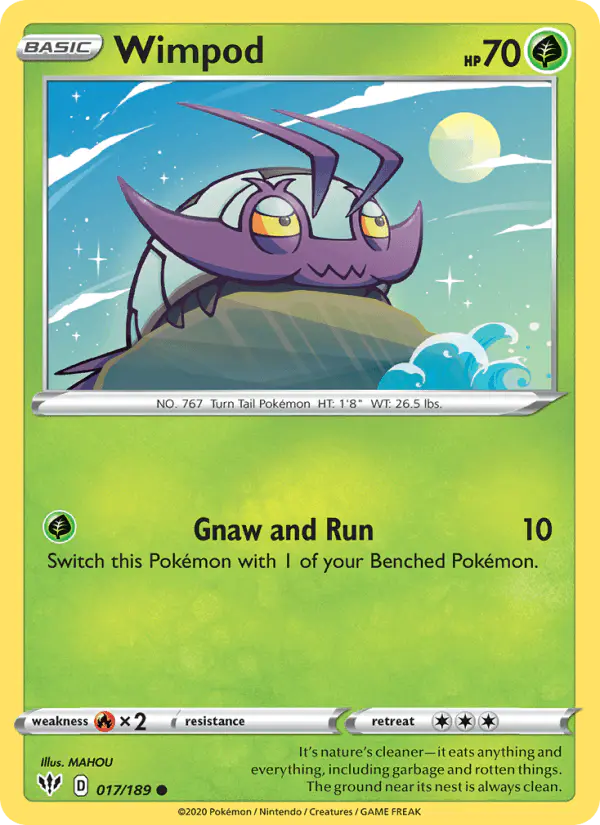 Carta Wimpod 017/189 de Darkness Ablaze