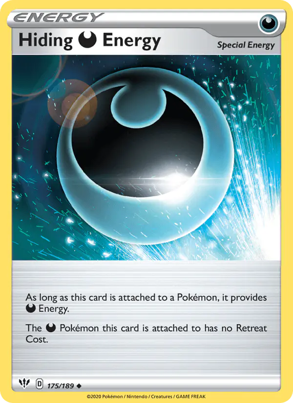 Carta Hiding Darkness Energy 175/189 de Darkness Ablaze