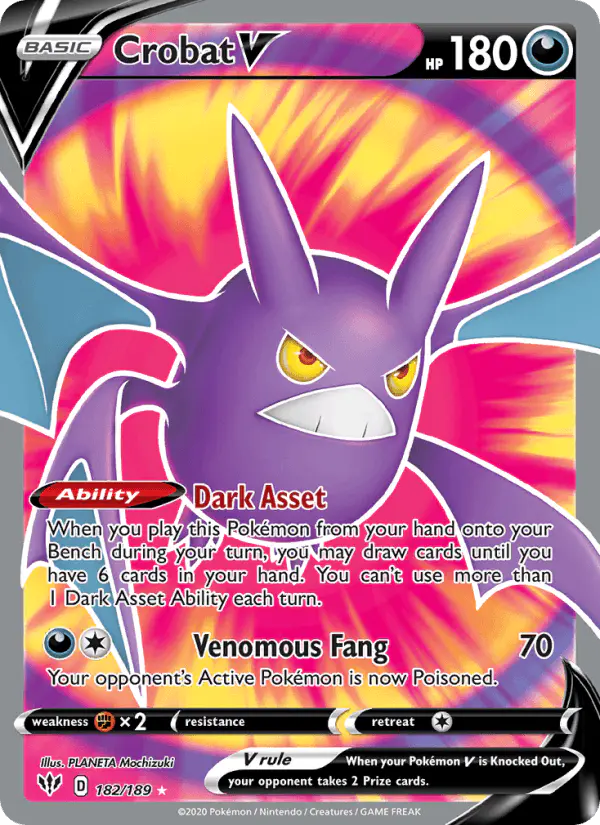 Carta Crobat V 182/189 de Darkness Ablaze