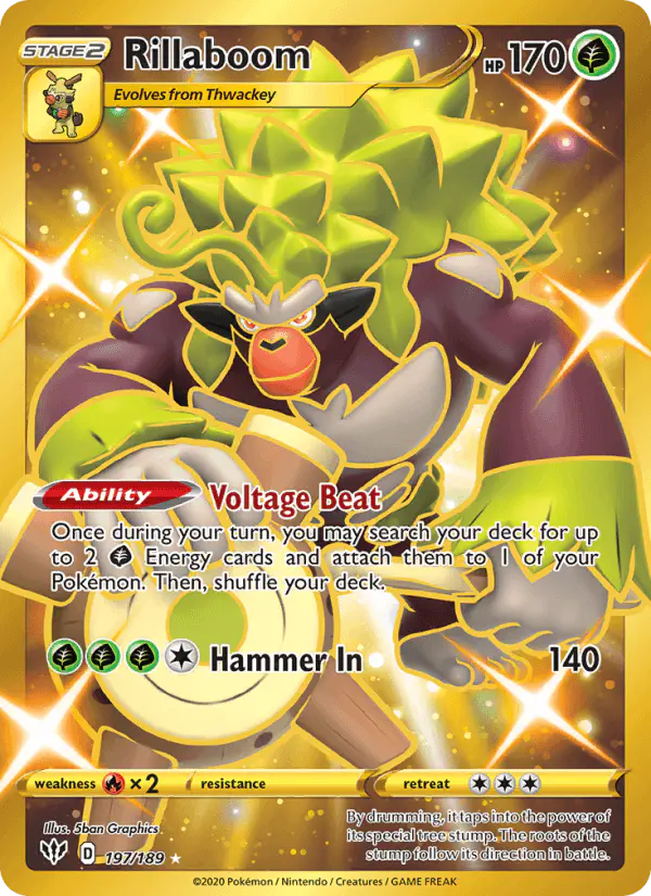 Carta Rillaboom 197/189 de Darkness Ablaze