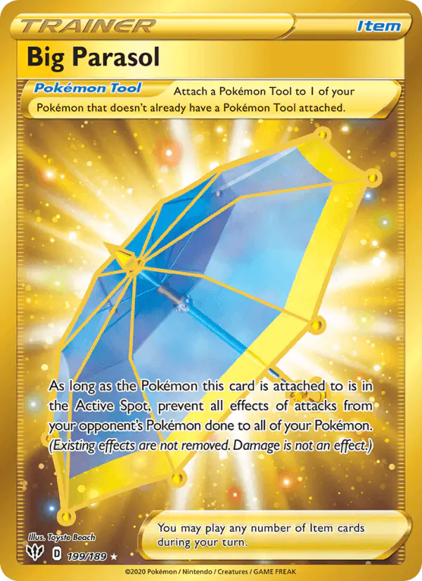 Carta Big Parasol 199/189 de Darkness Ablaze