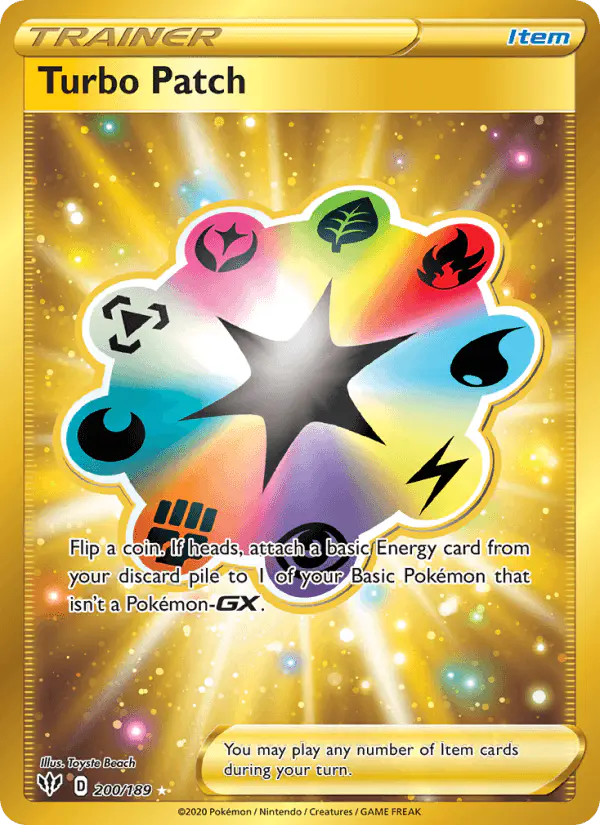 Carta Turbo Patch 200/189 de Darkness Ablaze