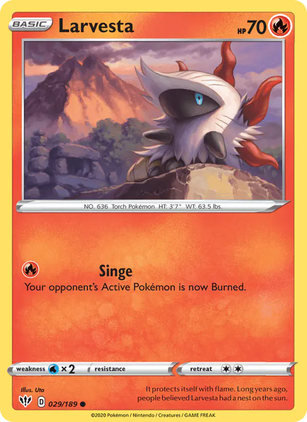 Carta Larvesta 029/189 de Darkness Ablaze
