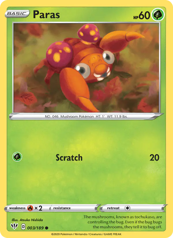 Carta Paras 003/189 de Darkness Ablaze