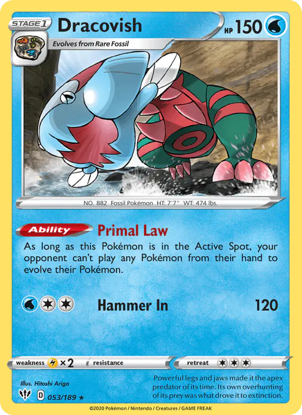 Carta Dracovish 053/189 de Darkness Ablaze