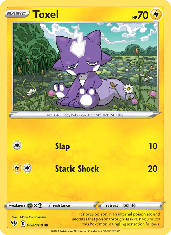Carta Toxel 062/189 de Darkness Ablaze