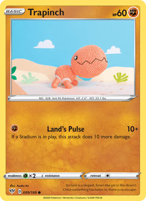 Carta Trapinch 089/189 de Darkness Ablaze