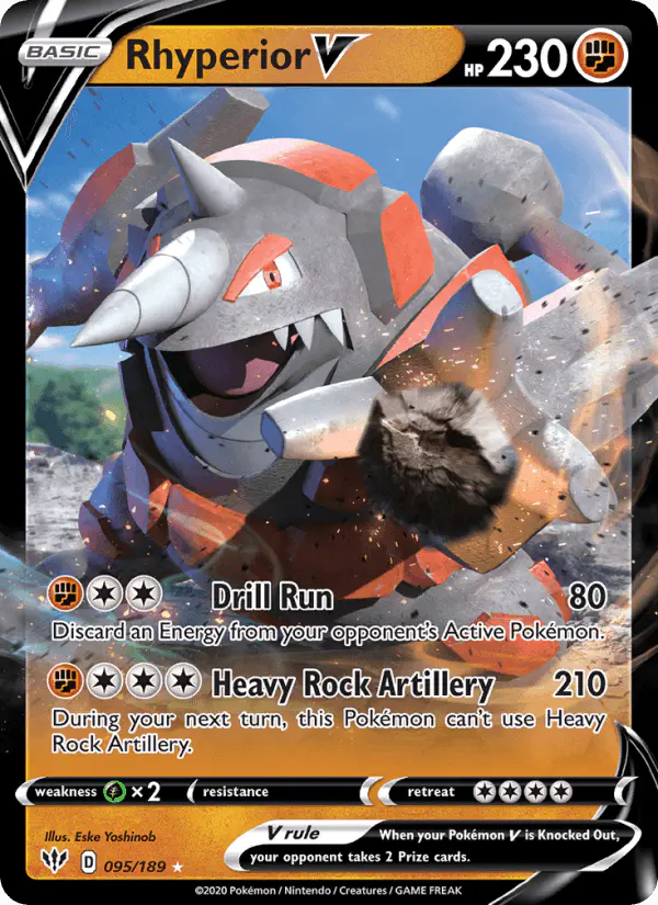 Carta Rhyperior V 095/189 de Darkness Ablaze