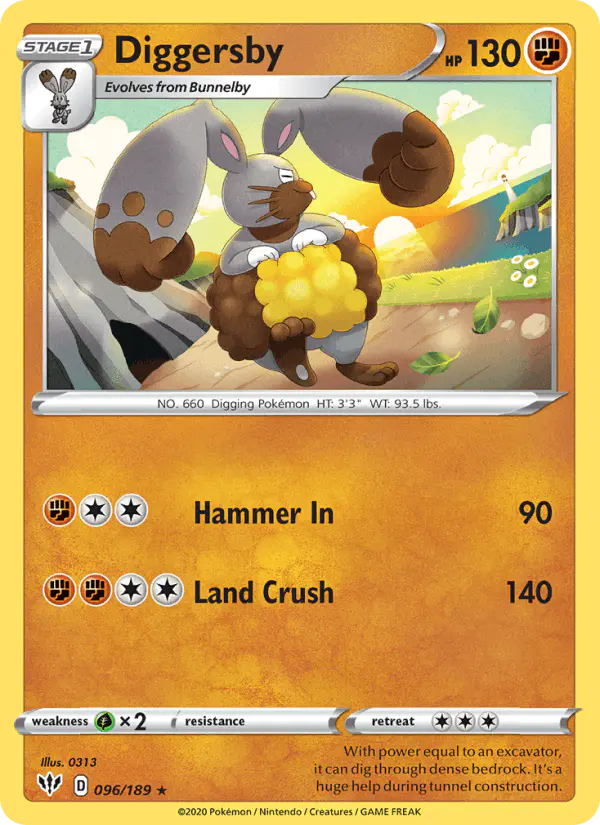 Carta Diggersby 096/189 de Darkness Ablaze