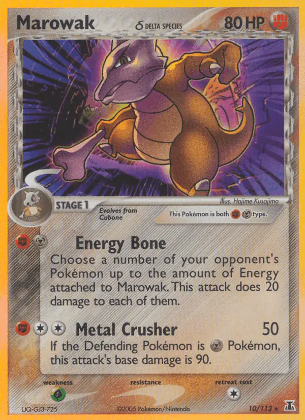Carta Marowak δ 10/113 de Delta Species