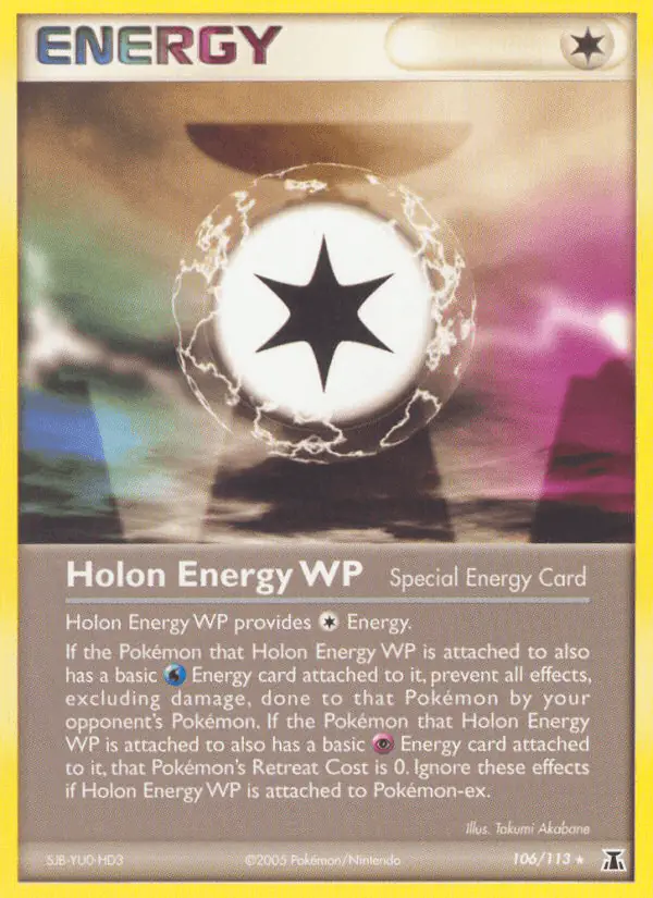 Carta Holon Energy WP 106/113 de Delta Species