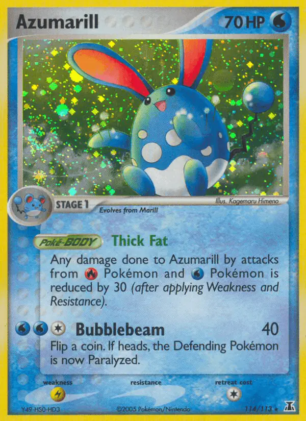 Carta Azumarill 114/113 de Delta Species