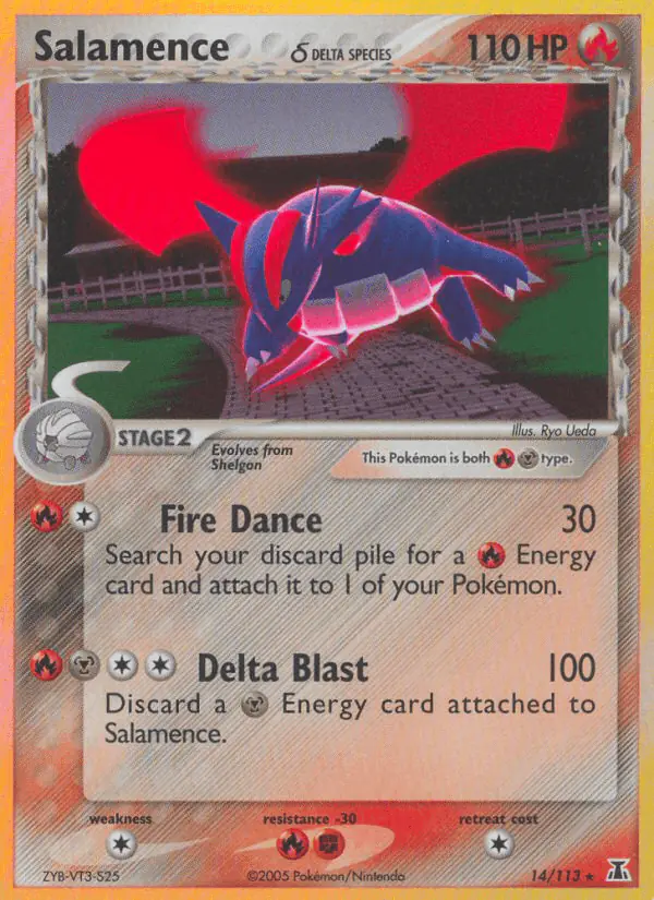 Carta Salamence δ 14/113 de Delta Species