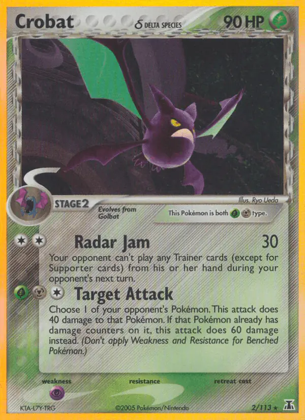 Carta Crobat δ 2/113 de Delta Species