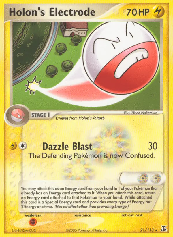 Carta Holon's Electrode 21/113 de Delta Species