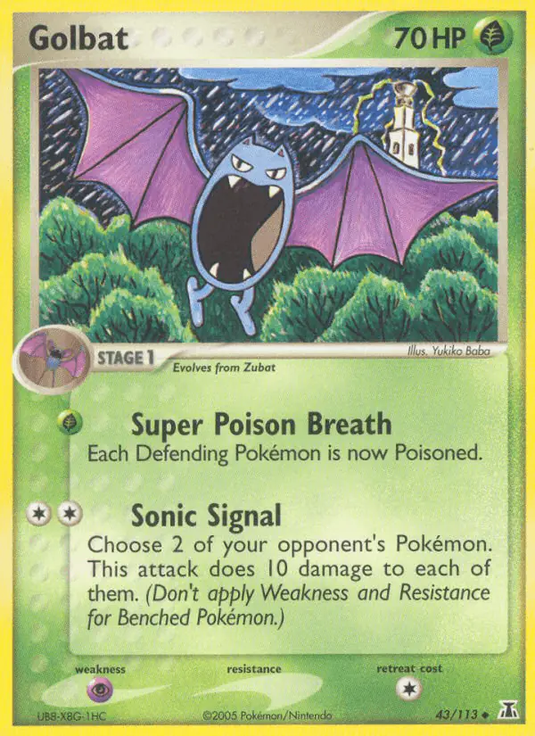 Carta Golbat 43/113 de Delta Species