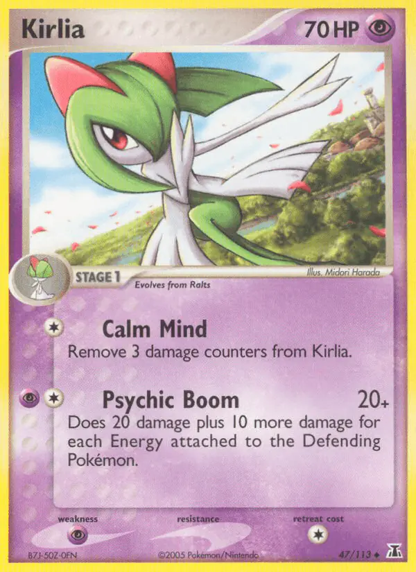 Carta Kirlia 47/113 de Delta Species