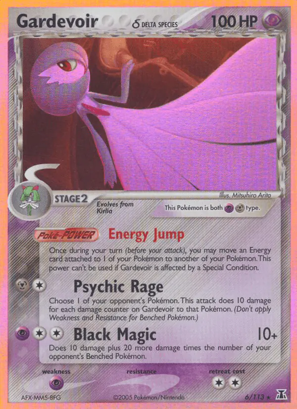 Carta Gardevoir δ 6/113 de Delta Species