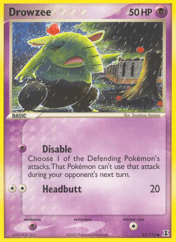 Carta Drowzee 67/113 de Delta Species