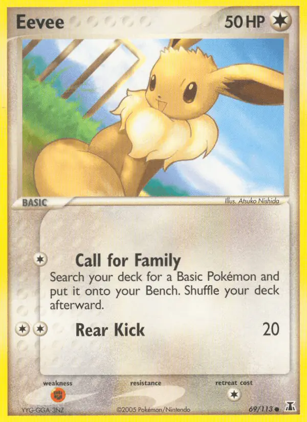 Carta Eevee 69/113 de Delta Species
