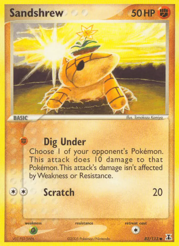 Carta Sandshrew 82/113 de Delta Species