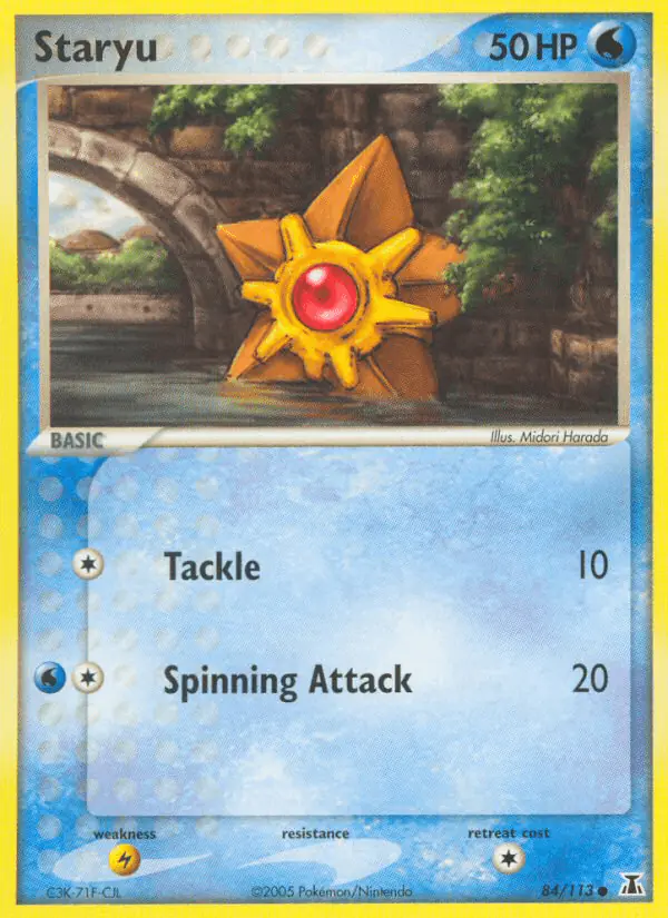 Carta Staryu 84/113 de Delta Species