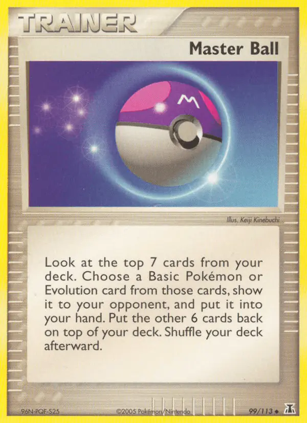 Carta Master Ball 99/113 de Delta Species
