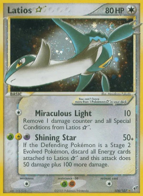 Carta Latios ☆ 106/107 de Deoxys