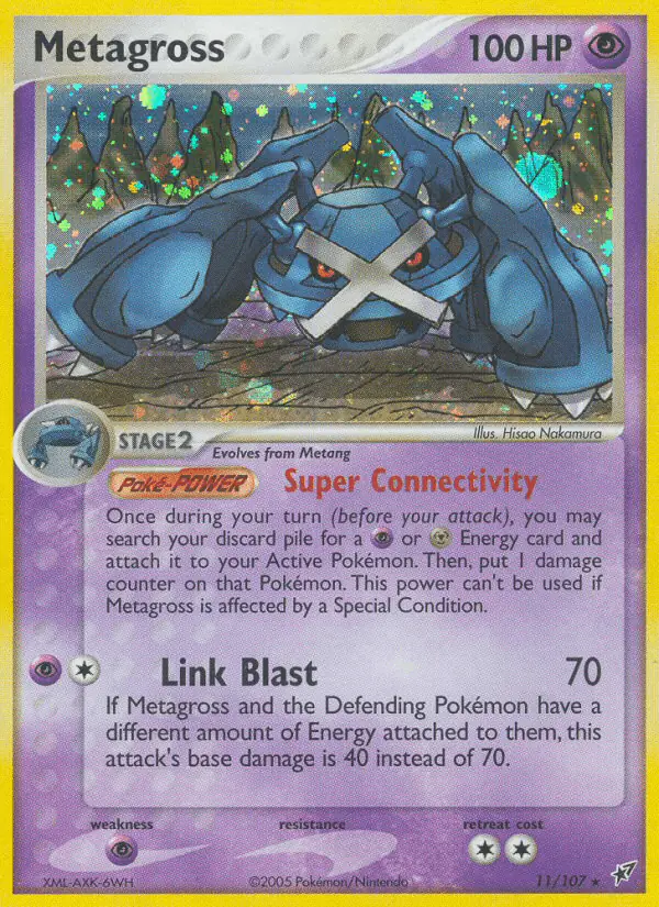 Carta Metagross 11/107 de Deoxys