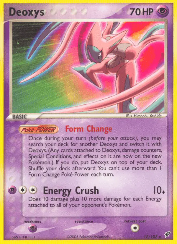 Carta Deoxys 17/107 de Deoxys